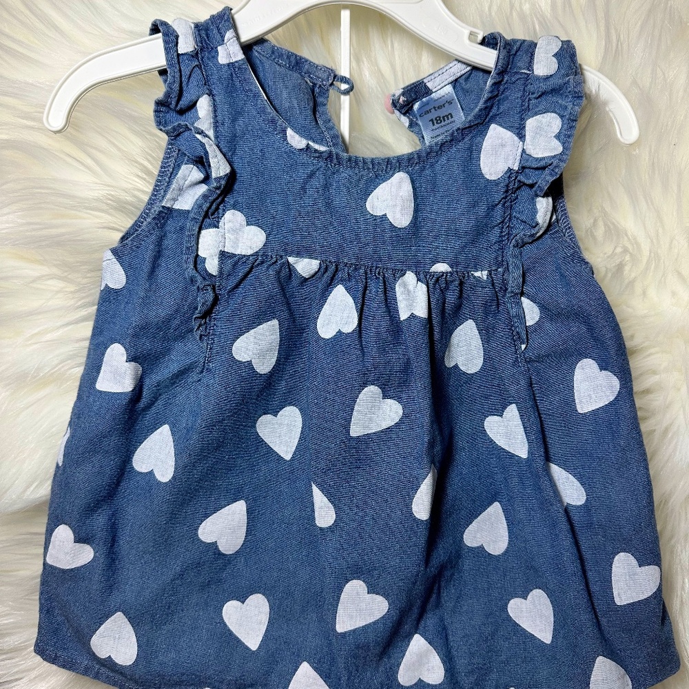 Carter’s 18M Heart Dress w/Shorts